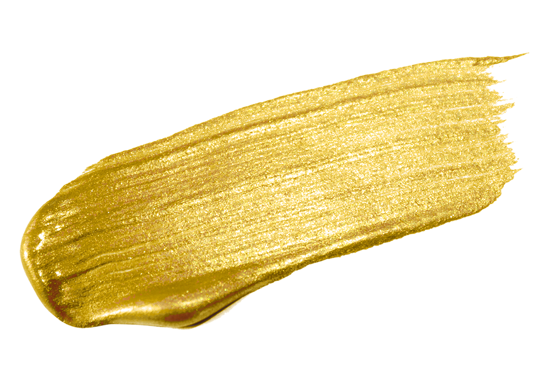 shimmering gold paint brush stroke